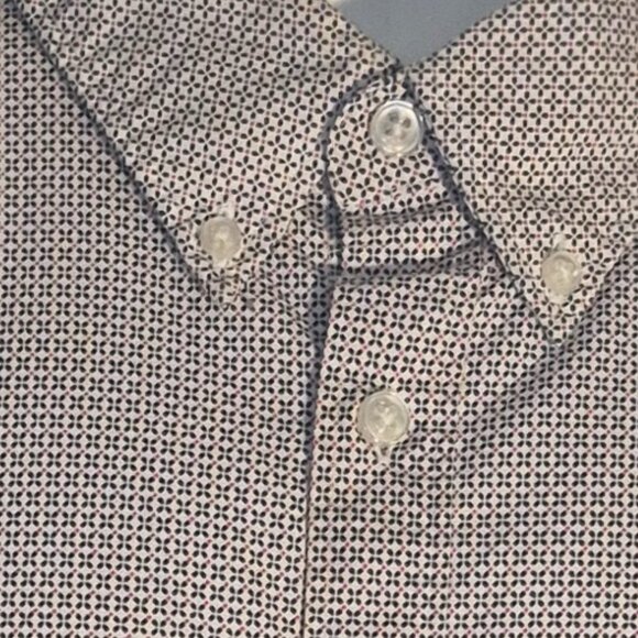 JACHS New York Dress shirt, white-blue-red small X design in size 2XL - Picture 6 of 16